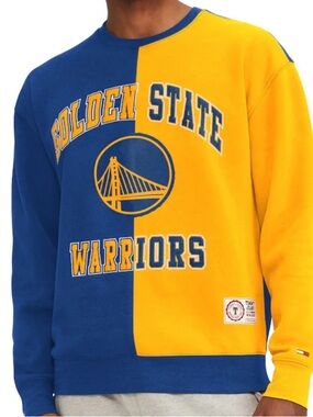 Golden State Warriors Tommy Jeans Keith Split Pullover Sweatshirt Men’s XL